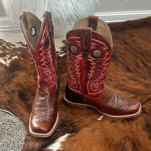 Durango Brown and Red Men's Western Cowboy Boots